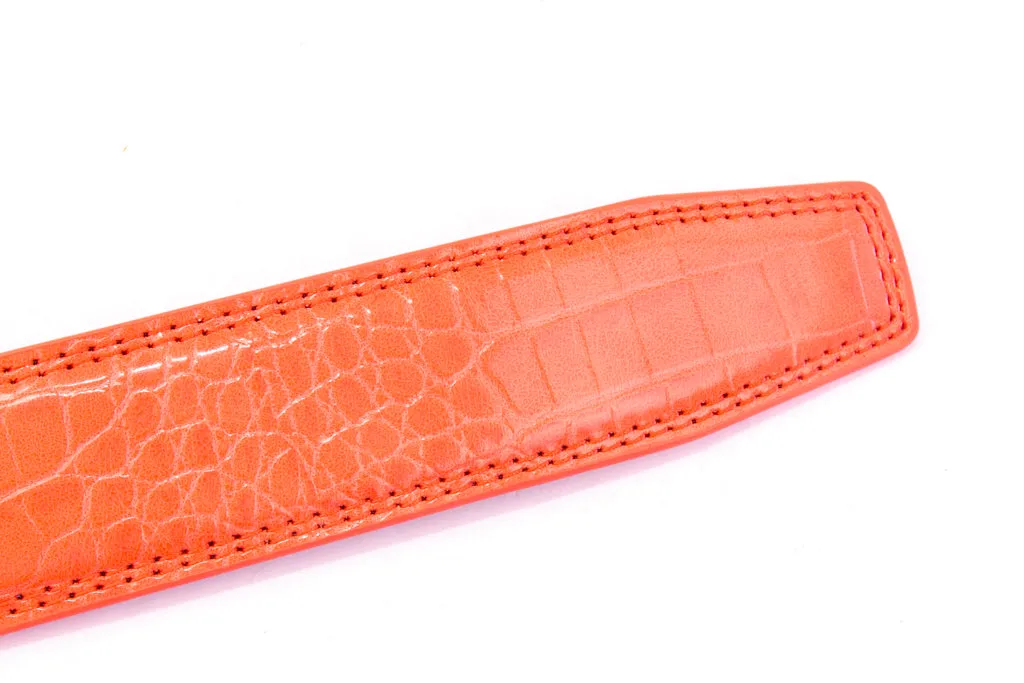 1.25" Coral Faux Gator Strap