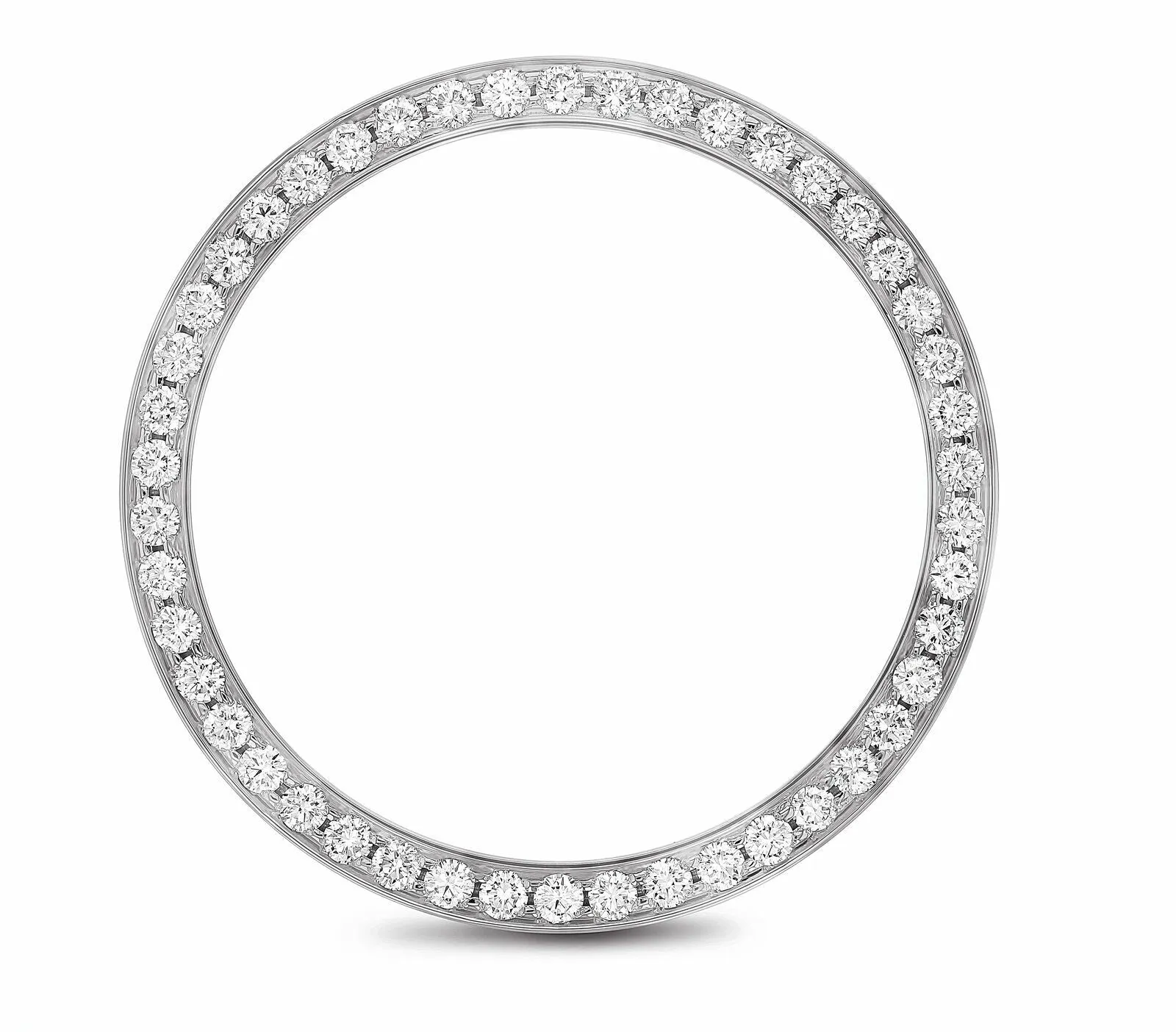 1.50CT BEAD SET DIAMOND BEZEL MADE FOR ROLEX DATEJUST, DAY DATE WATCH 18KW GOLD