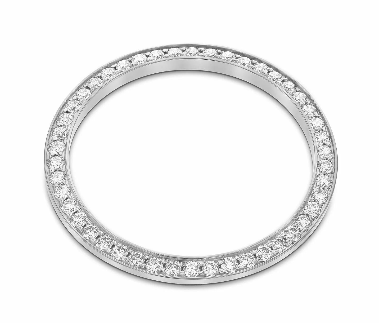 1.50CT BEAD SET DIAMOND BEZEL MADE FOR ROLEX DATEJUST, DAY DATE WATCH 18KW GOLD