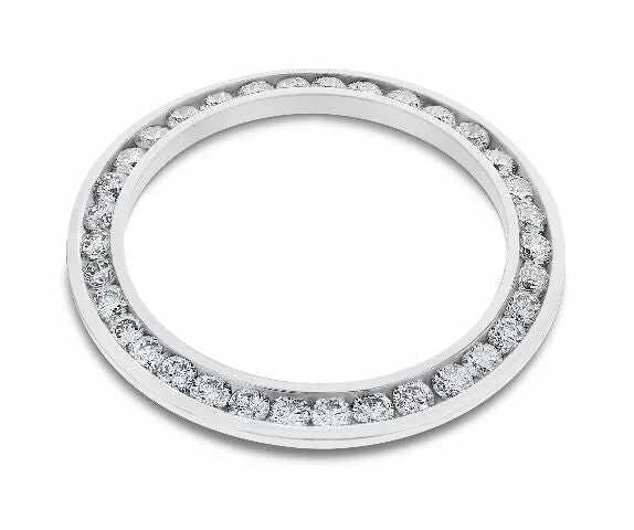 1.50CT CHANNEL 14K WHITE GOLD DIAMOND BEZEL FOR ROLEX 26MM DATEJUST, PRESIDENT