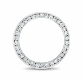 1.50CT CHANNEL 14K WHITE GOLD DIAMOND BEZEL FOR ROLEX 26MM DATEJUST, PRESIDENT