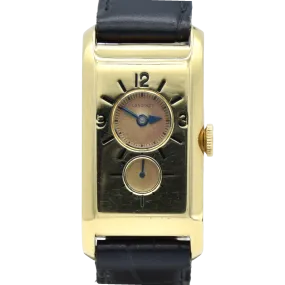 1933 Longines super rare and wonderful 3359 Duo-dial solid 18k Doctors watch 'SuperSolo' cal 9.32