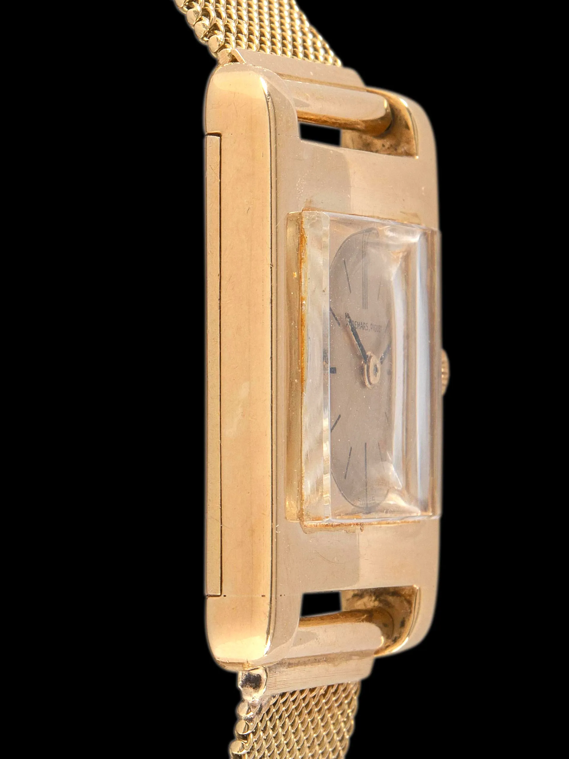 1950s Audemars Piguet 18K YG Dress Watch "Cal. K2001" W/ 18K Gold Gay Freres Mesh Bracelet