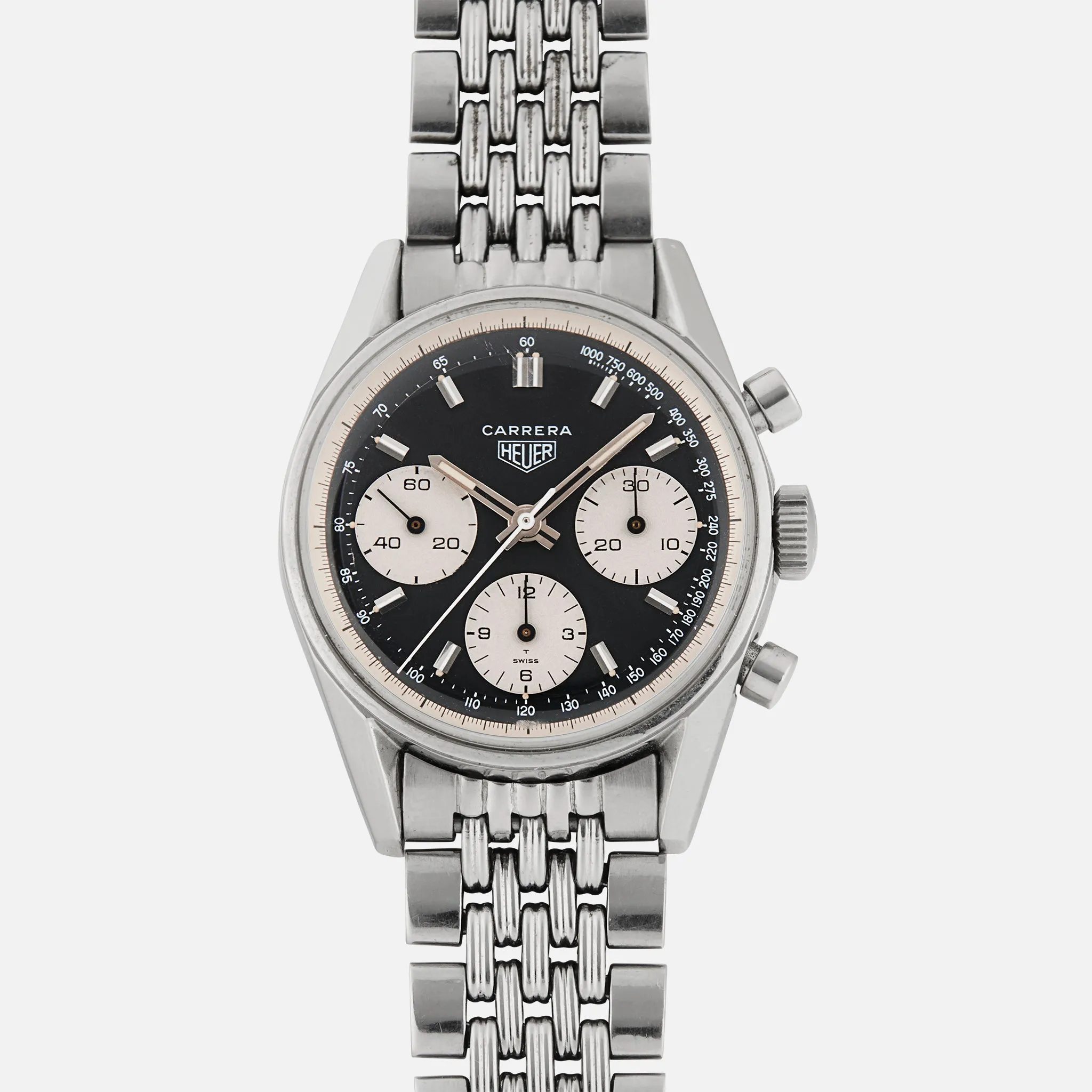 1960s Heuer Carrera Ref. 2447 NST With Gay Frères Bracelet