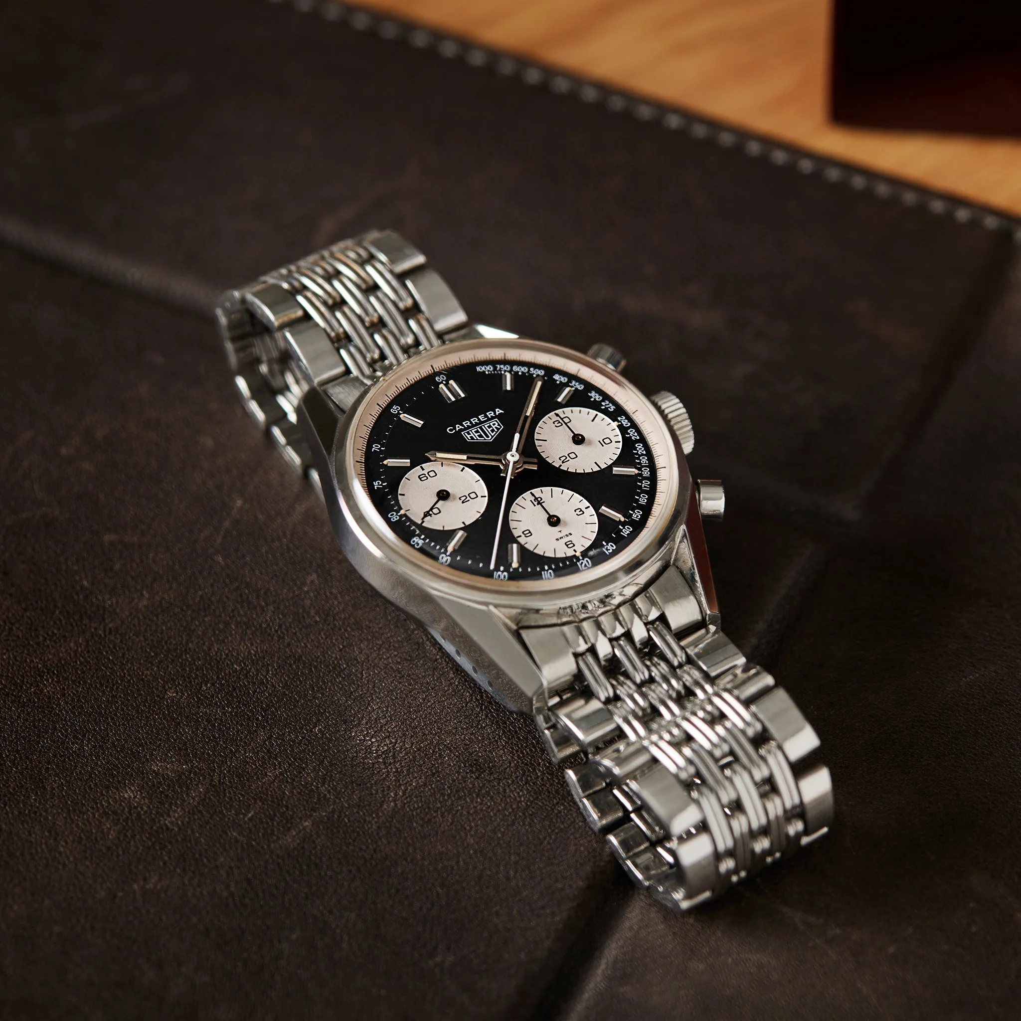 1960s Heuer Carrera Ref. 2447 NST With Gay Frères Bracelet