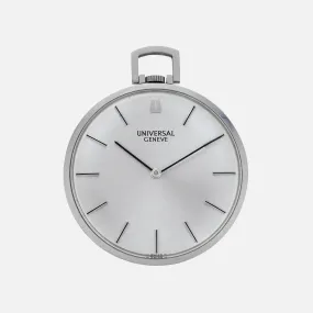 1960s Universal Genève Ultra-Slim Pocket Watch In Steel