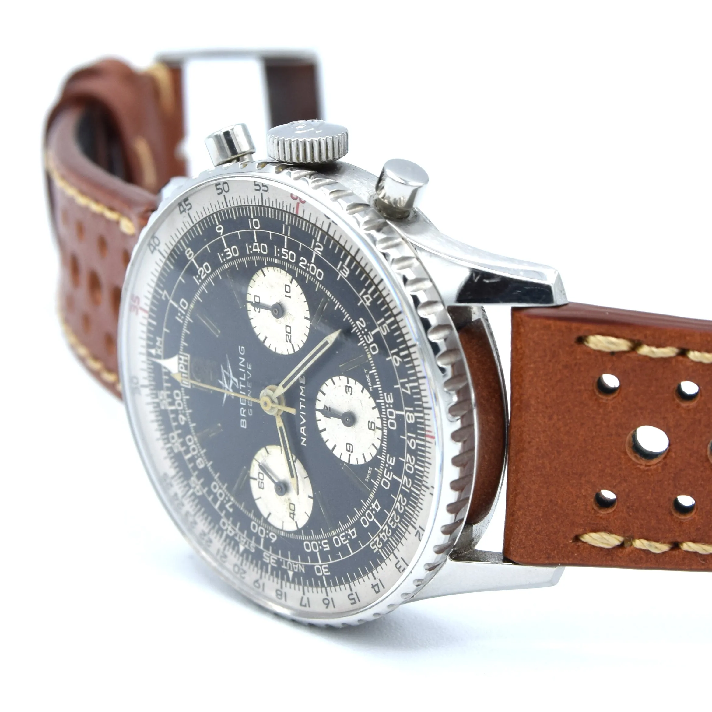 1965 Breitling Navitimer Original Pilots Chronograph in Stainless Steel Model 806 with Venus 178 Caliber