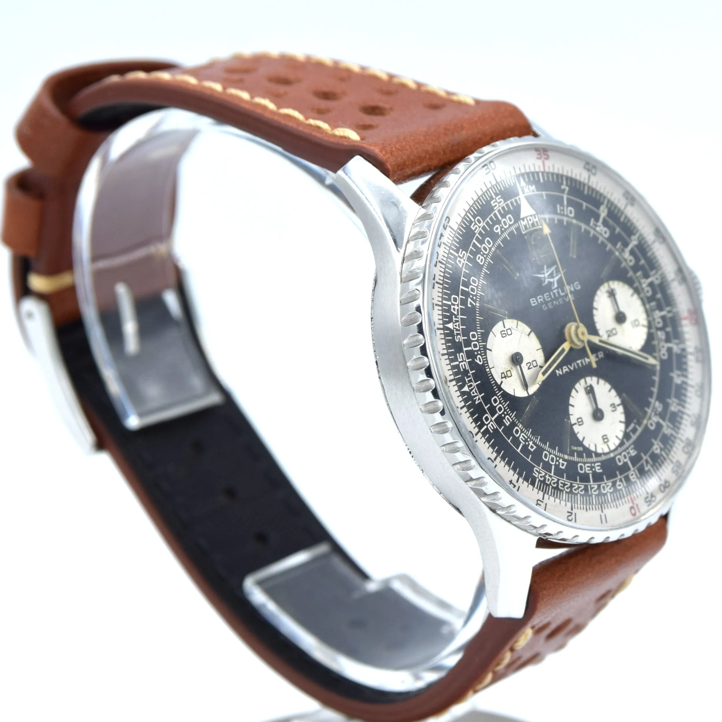 1965 Breitling Navitimer Original Pilots Chronograph in Stainless Steel Model 806 with Venus 178 Caliber