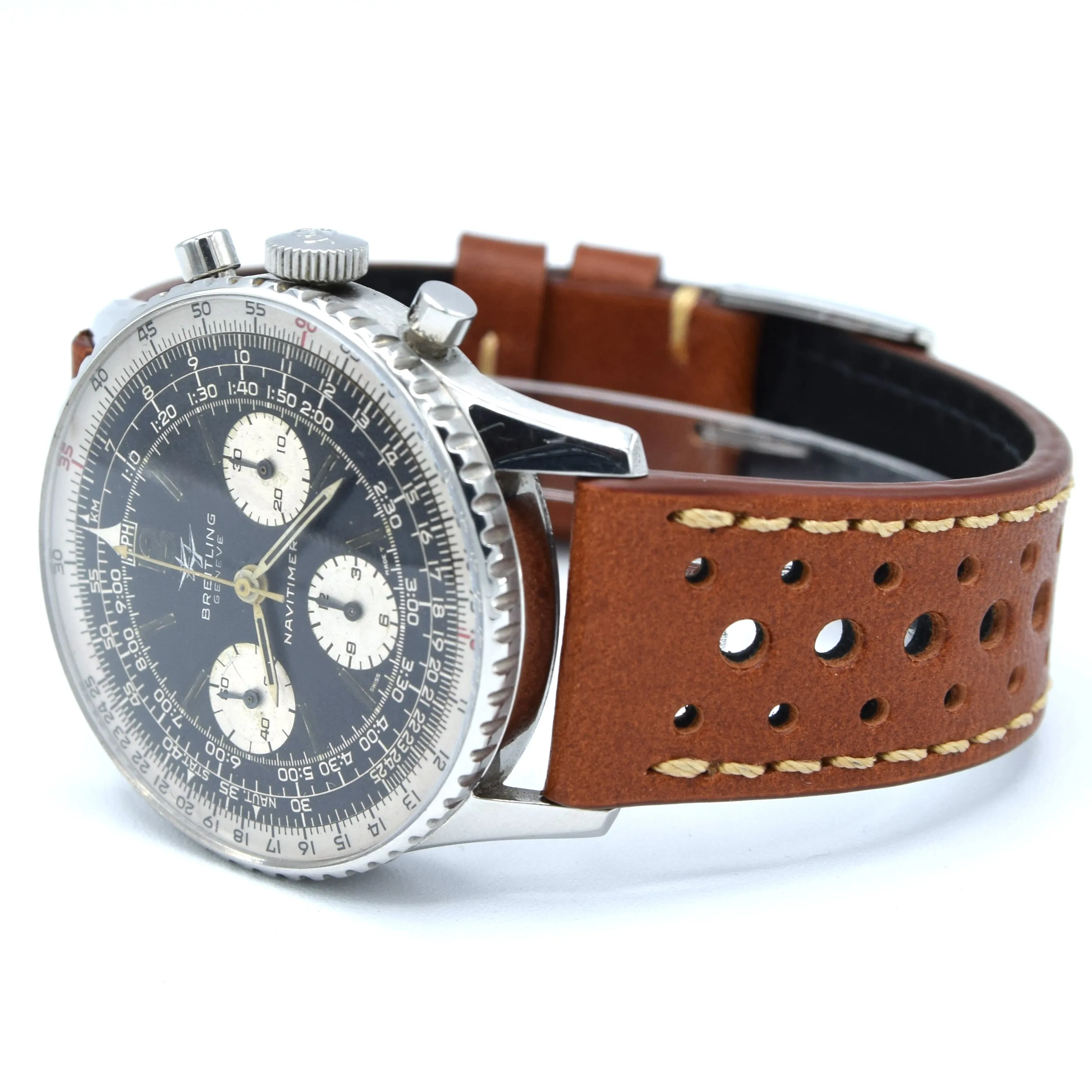 1965 Breitling Navitimer Original Pilots Chronograph in Stainless Steel Model 806 with Venus 178 Caliber