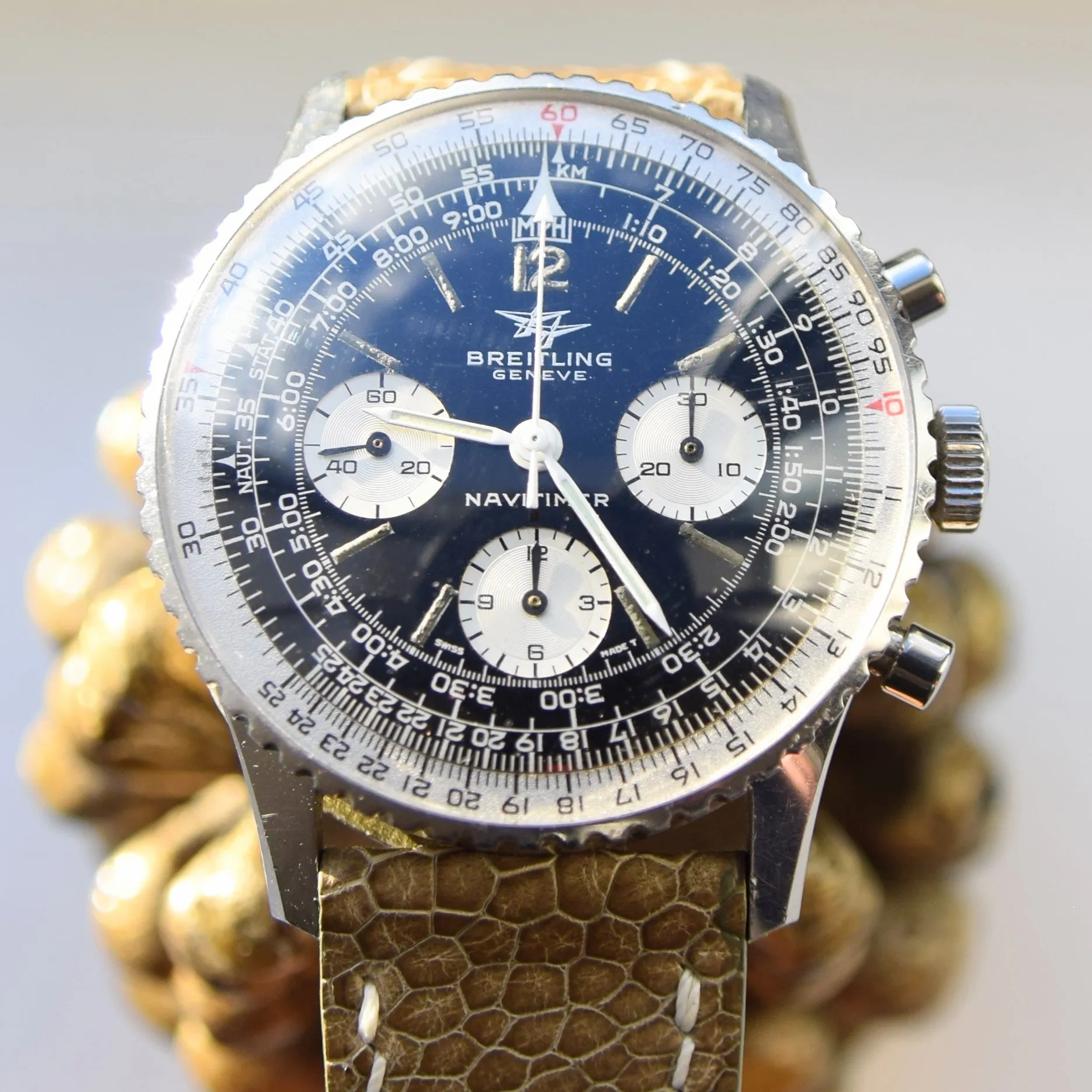 1966 Breitling Navitimer Pilots Chronograph in Stainless Steel Model 806 with Venus 178 Caliber
