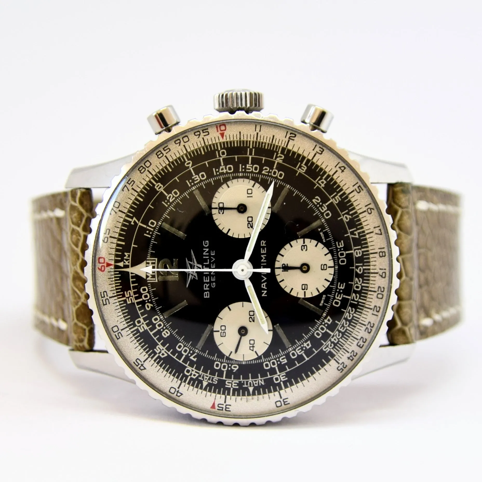 1966 Breitling Navitimer Pilots Chronograph in Stainless Steel Model 806 with Venus 178 Caliber