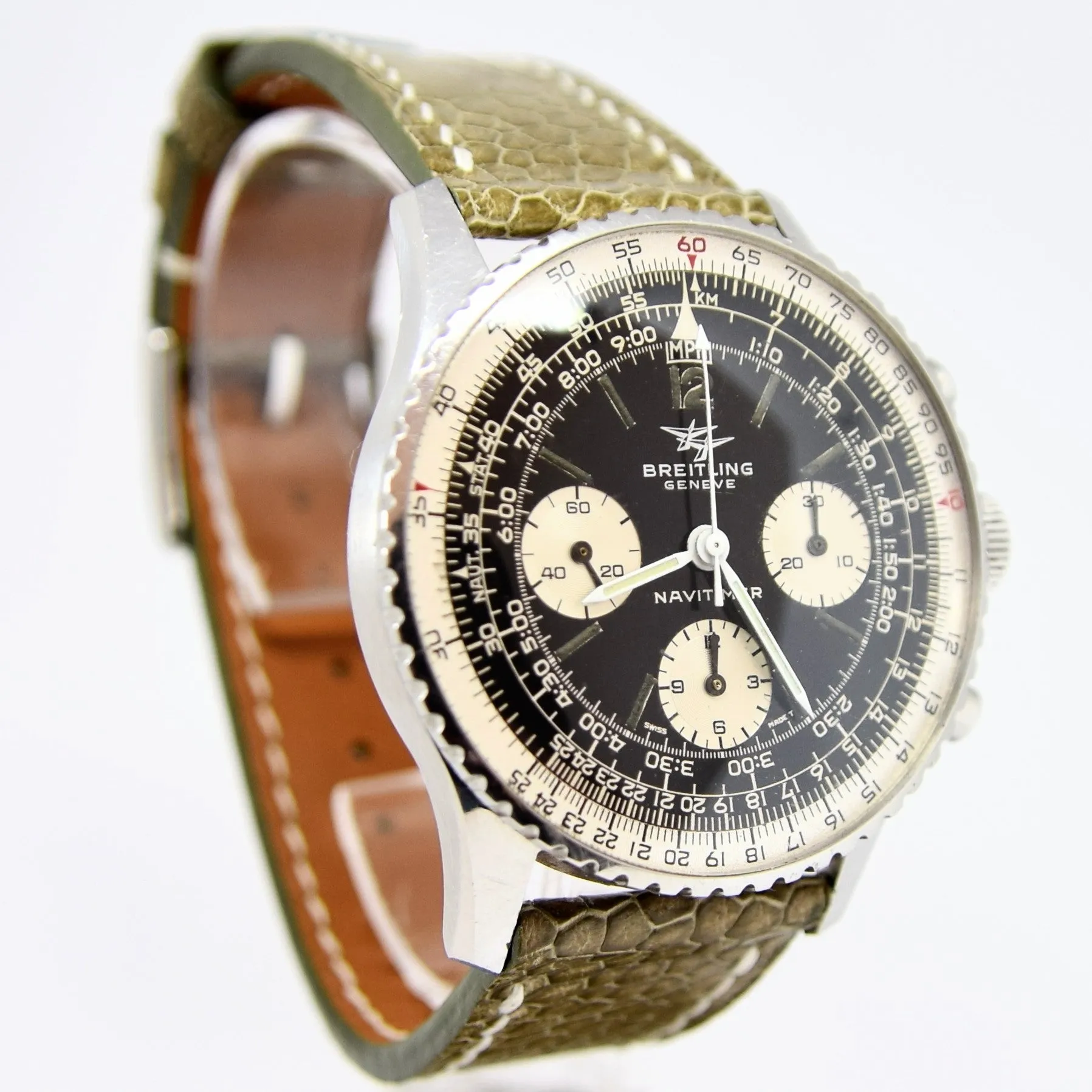 1966 Breitling Navitimer Pilots Chronograph in Stainless Steel Model 806 with Venus 178 Caliber