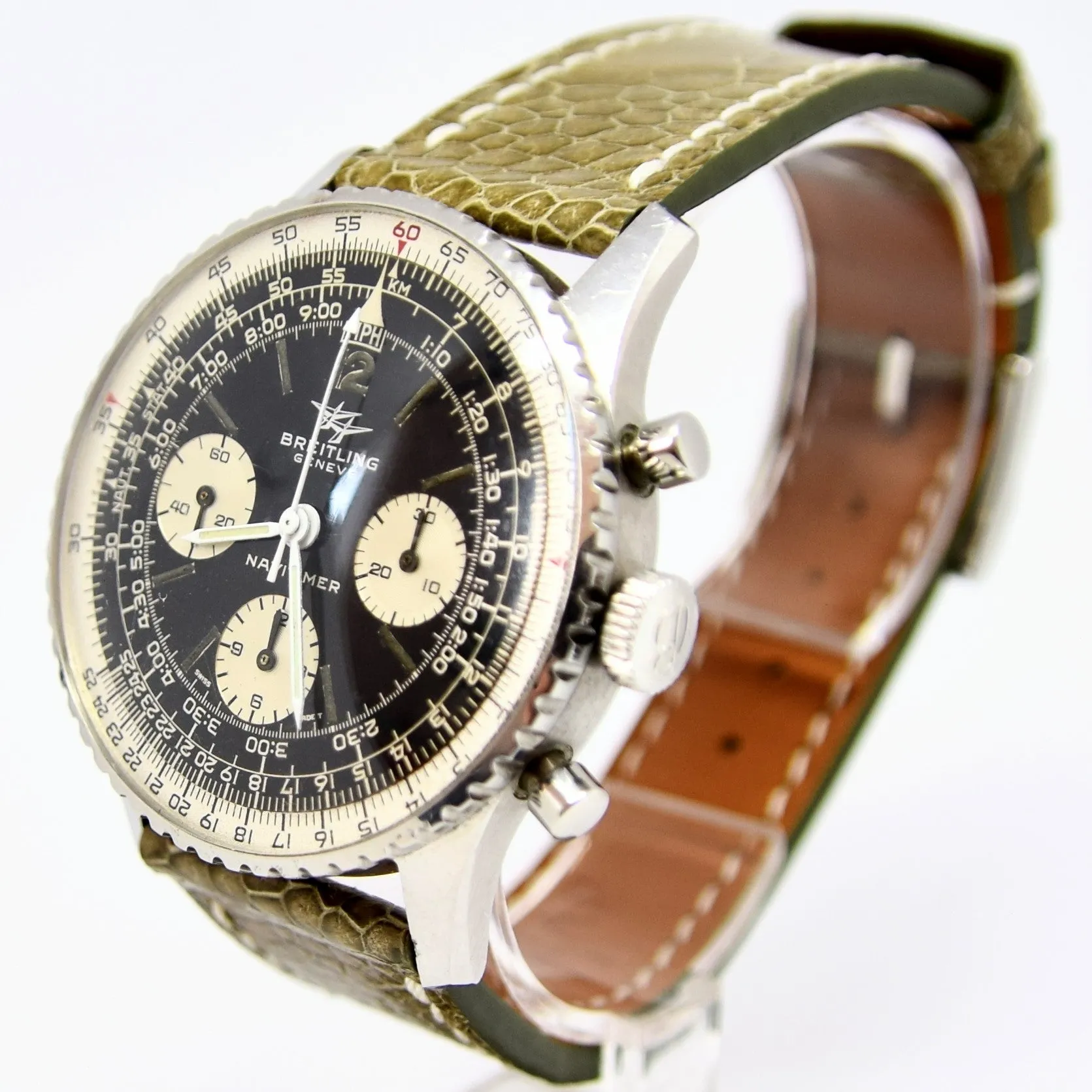 1966 Breitling Navitimer Pilots Chronograph in Stainless Steel Model 806 with Venus 178 Caliber