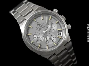 1970's Zenith - Movado El Primero Mens Vintage Automatic Chronograph - Stainless Steel
