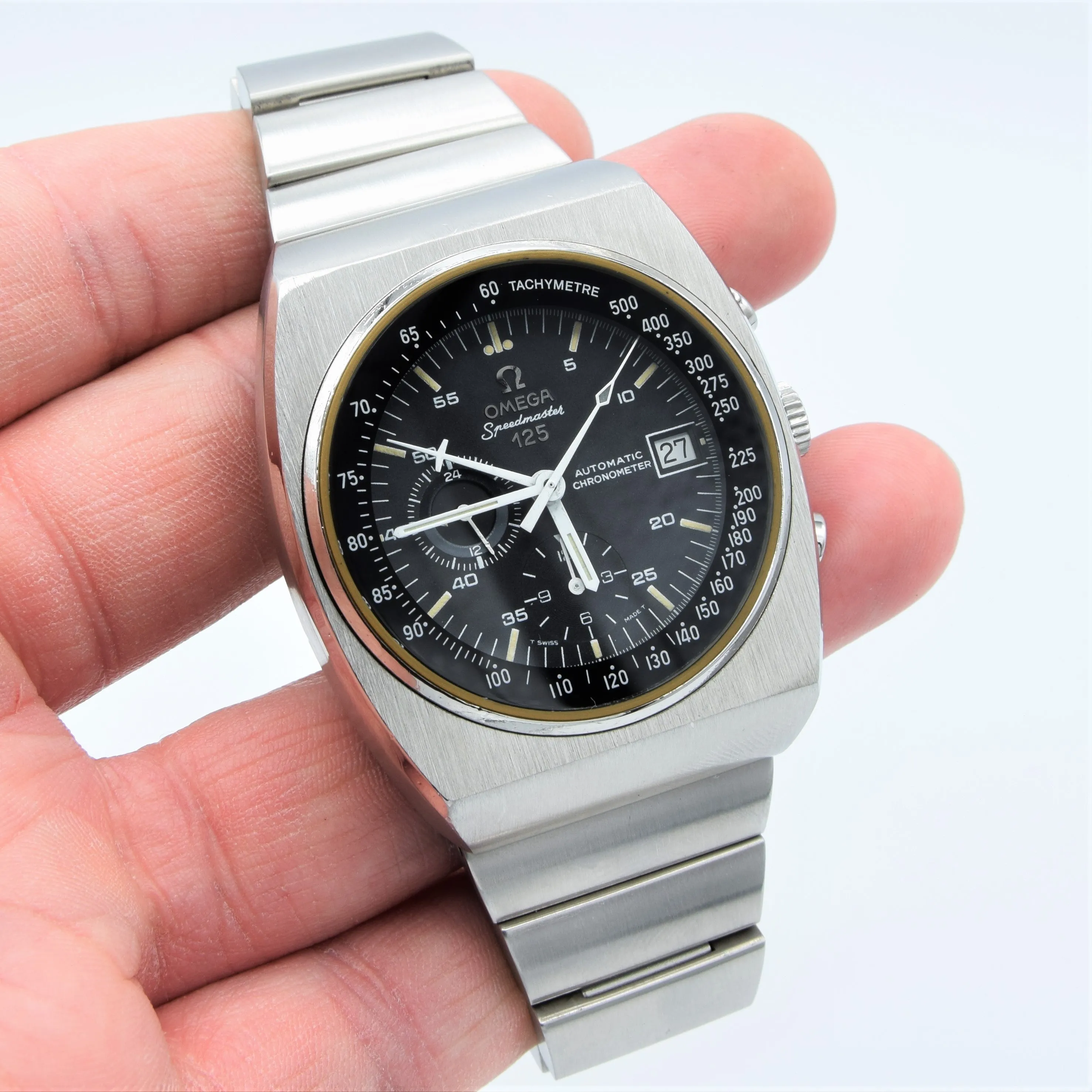 1979 Omega Speedmaster 125 Automatic Chronograph Chronometer Model 178.0002 in Stainless Steel on Bracelet