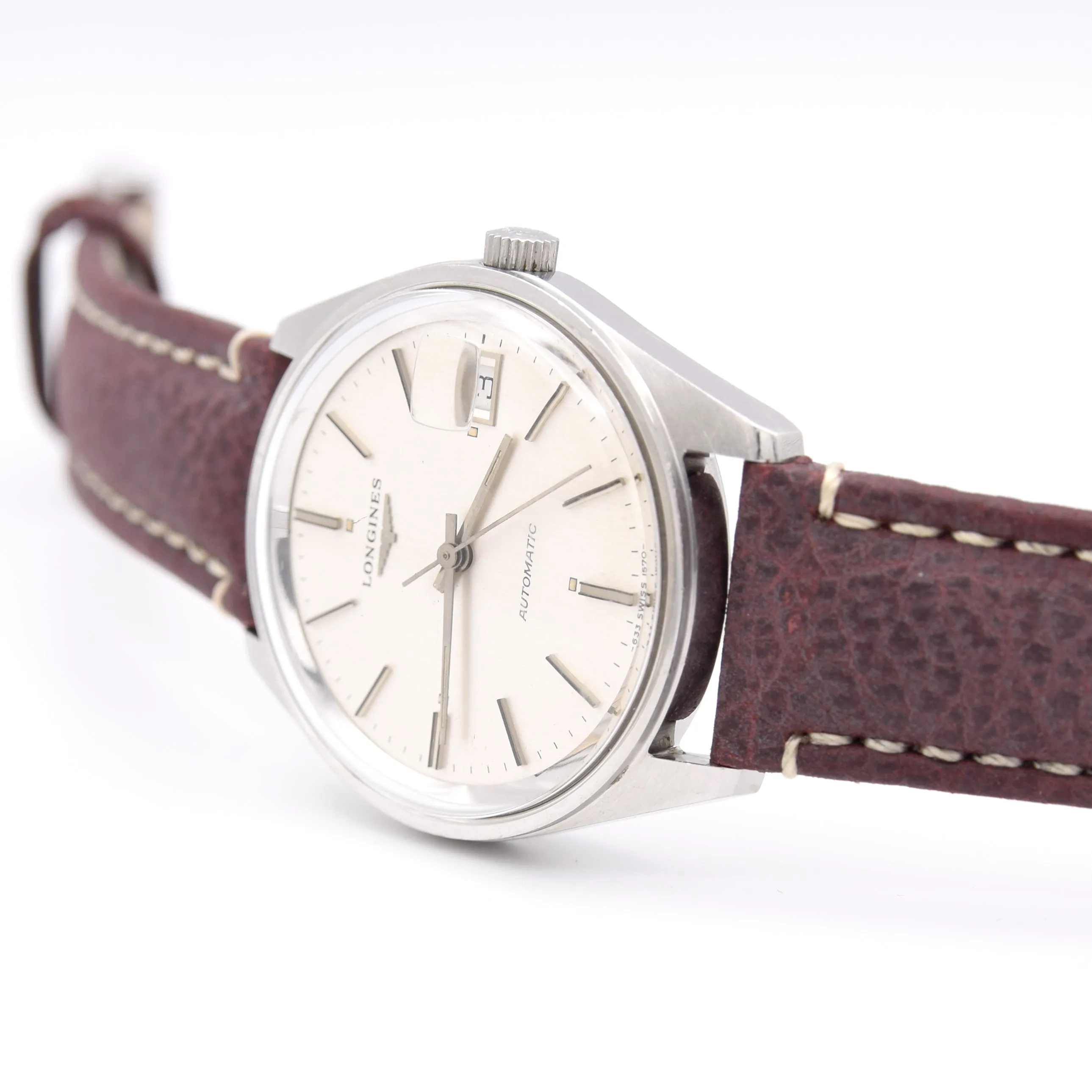 1979 Stunning Longines Automatic Model 1570 - 633 in Stainless Steel Rolls Royce link