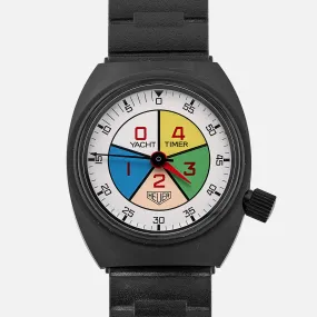 1980s Heuer Yacht Timer Ref. 203.505 In Black PVD
