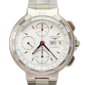 1987 Longines Conquest Chronograph Day Date Automatic Wristwatch Model 674-4943 with Box and Papers