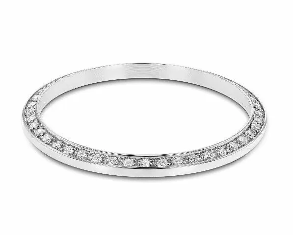 1CT BEAD SET DIAMOND BEZEL 18KW FOR ROLEX DATEJUST, DAY DATE PRES 36MM SUPERIOR