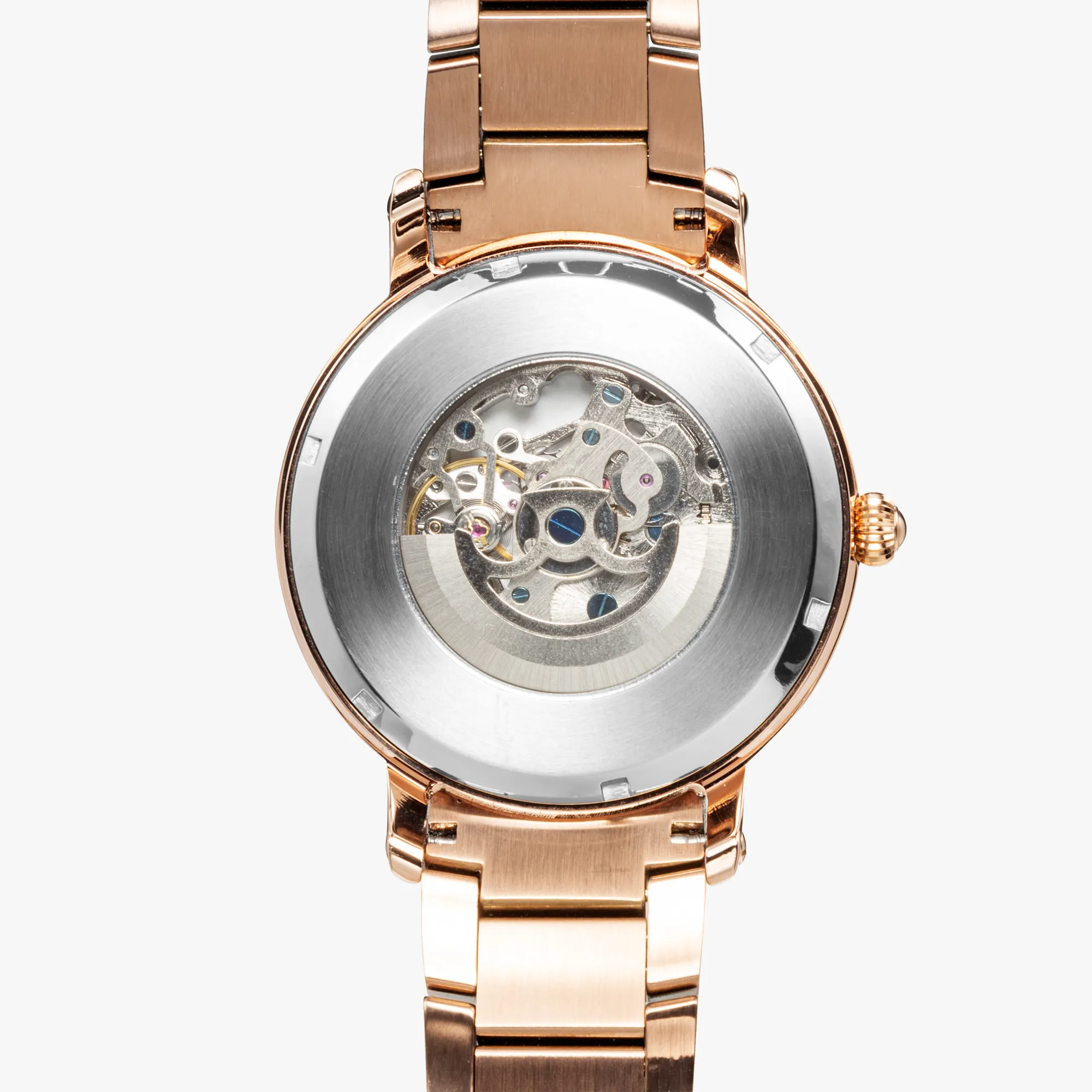 1Tweezy Heart Felt Steel Strap Automatic Watch (With Indicators)