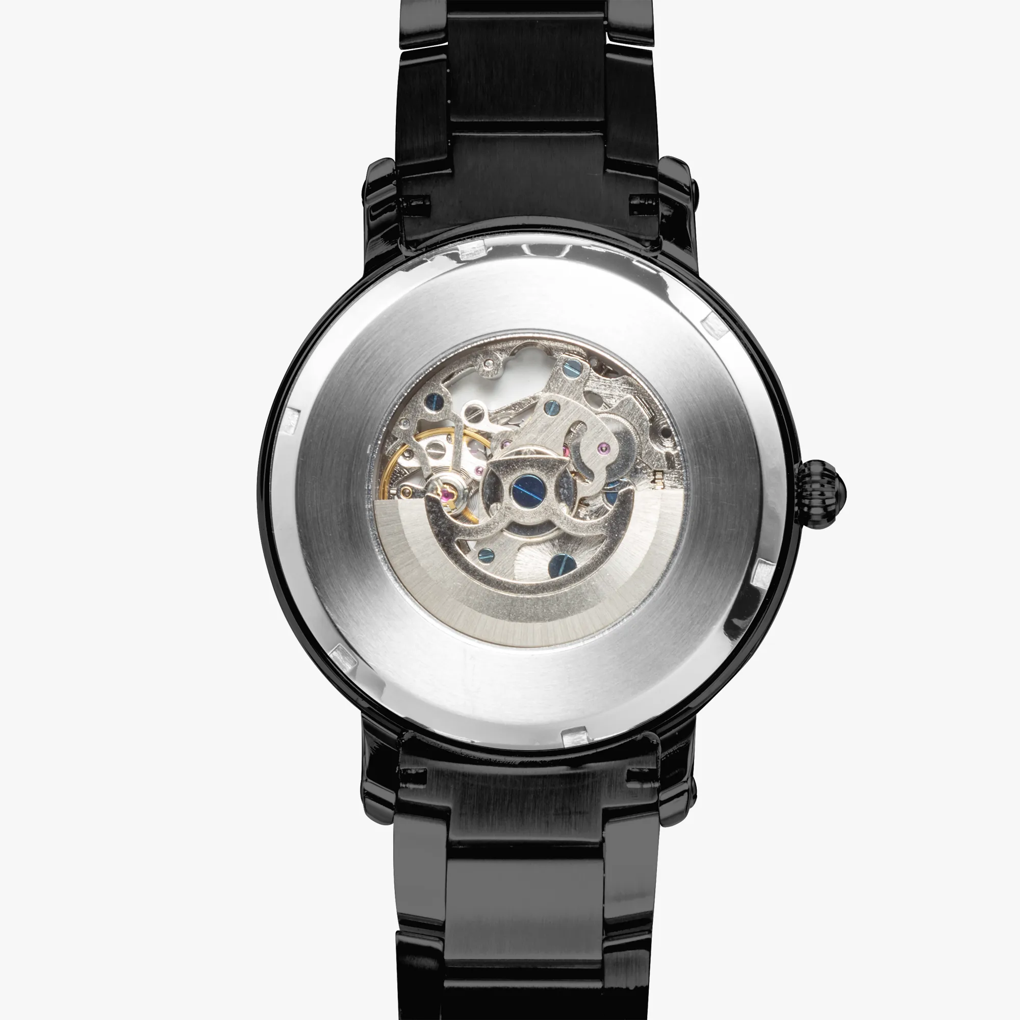 1Tweezy Heart Felt Steel Strap Automatic Watch (With Indicators)