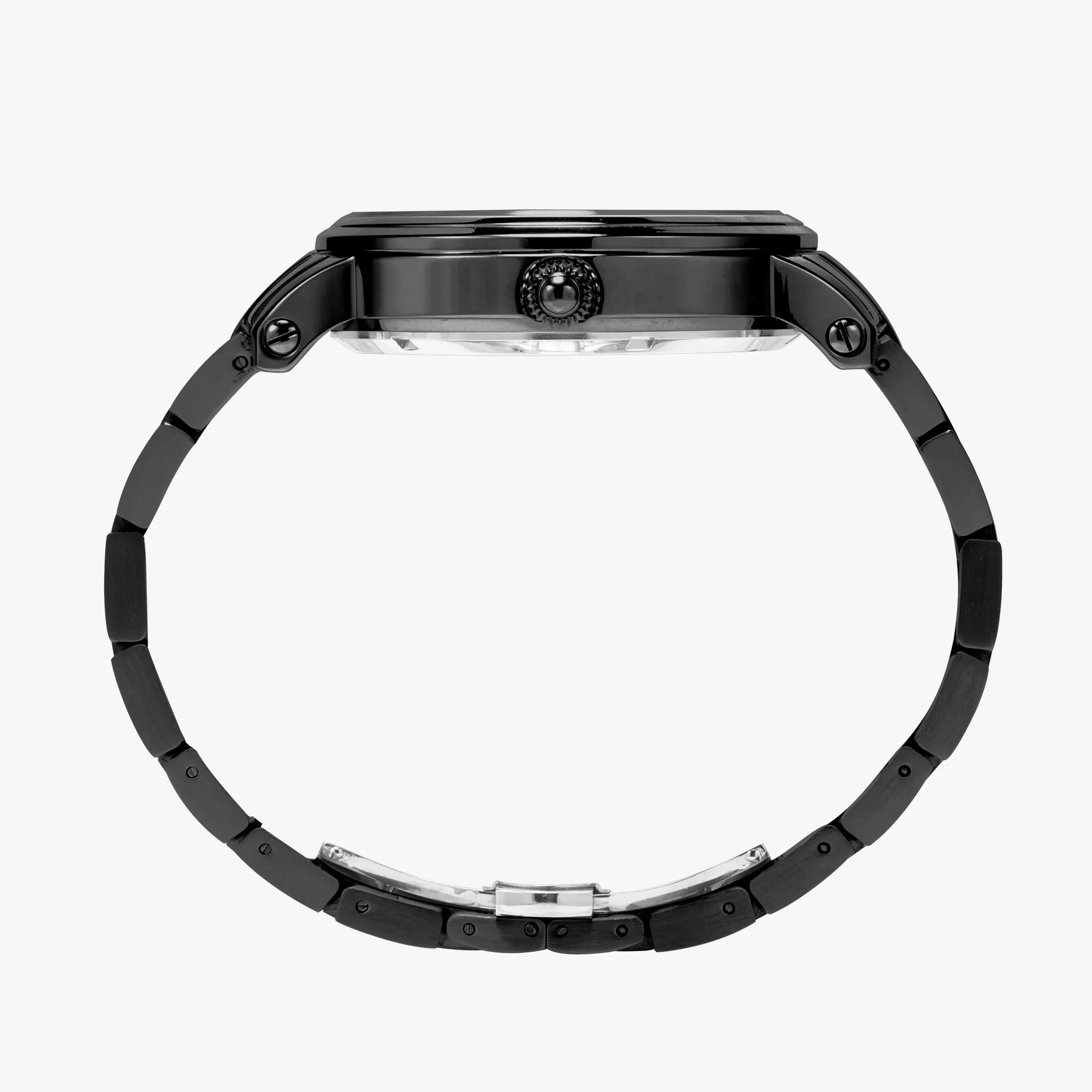 1Tweezy Heart Felt Steel Strap Automatic Watch (With Indicators)