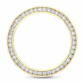 3.15CT CHANNEL DIAMOND BEZEL 18KY FOR ROLEX DAYDATE 41MM 218238, 218348, 218398