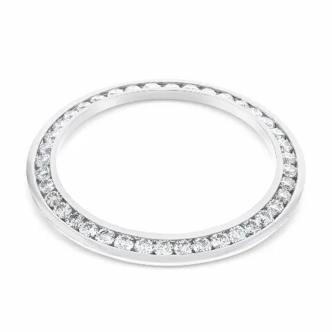 36MM 3CT CHANNEL SET DIAMOND BEZEL 14KW FOR ROLEX DATEJUST, PRESIDENT 36MM WATCH
