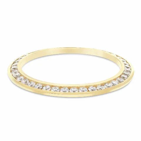 36MM 3CT CHANNEL SET DIAMOND BEZEL 14KY FOR ROLEX DATEJUST, PRESIDENT WATCH