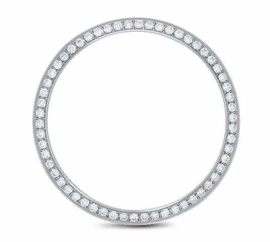 36MM .95CT BEAD SET DIAMOND BEZEL FOR STAINLESS ROLEX DATEJUST