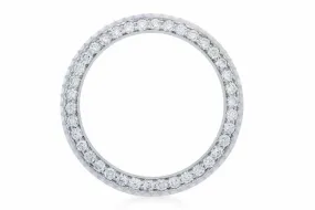 3CT DIAMOND BEZEL STAINLESS STEEL FOR ROLEX 16610, 16800, 16700, 16710, 16760