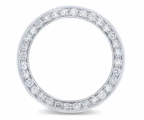 4CT BEAD SET DIAMOND BEZEL 14KW FOR ROLEX DATEJUST, PRESIDENT, SUBMARINER WATCH
