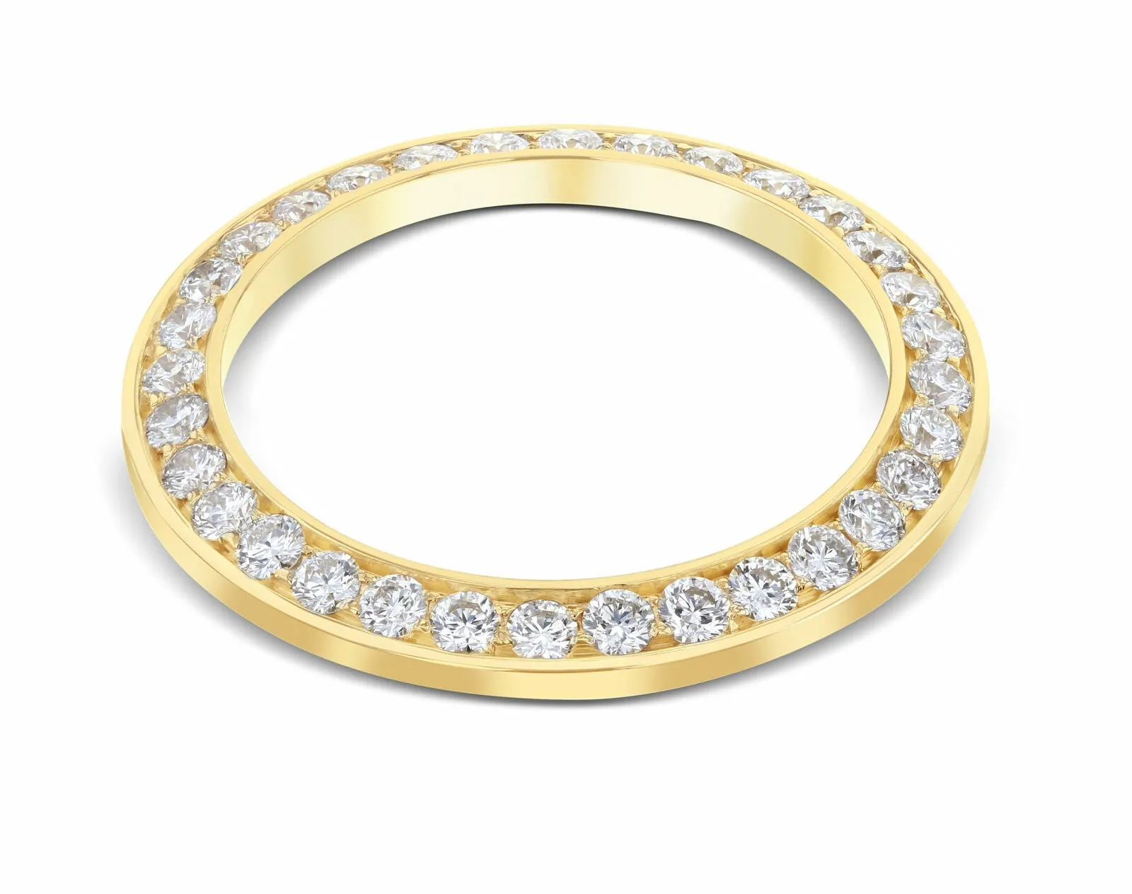 4CT BEAD SET DIAMOND BEZEL 14KY FOR ROLEX 40MM SUBMARINER, GMT MASTER 2 WATCH