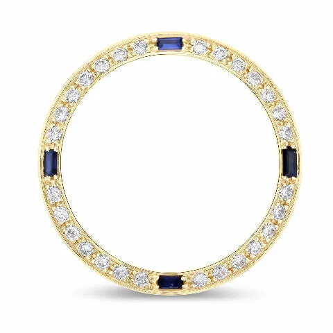 .70CT DIAMOND BEZEL 18KY FOR ROLEX DATE, DATEJUST, PRESIDENT 26MM WITH SAPPHIRES