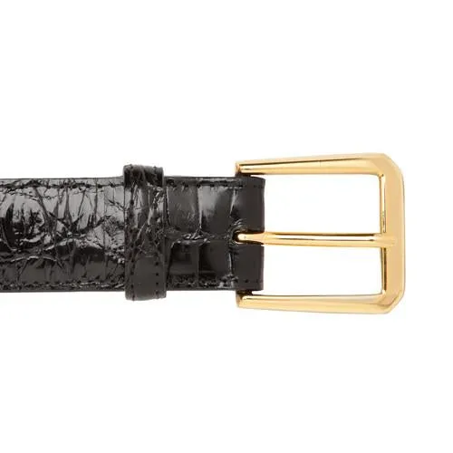Alligator Bespoke Belt | Custom Made Alligator Belt | Finest Quality American Alligator | Silver or Gold Buckle