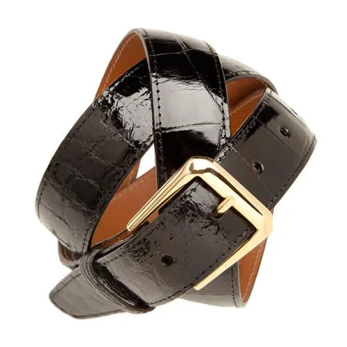 Alligator Bespoke Belt | Custom Made Alligator Belt | Finest Quality American Alligator | Silver or Gold Buckle
