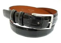 Alligator Bespoke Belt | Custom Made Alligator Belt | Finest Quality American Alligator | Silver or Gold Buckle