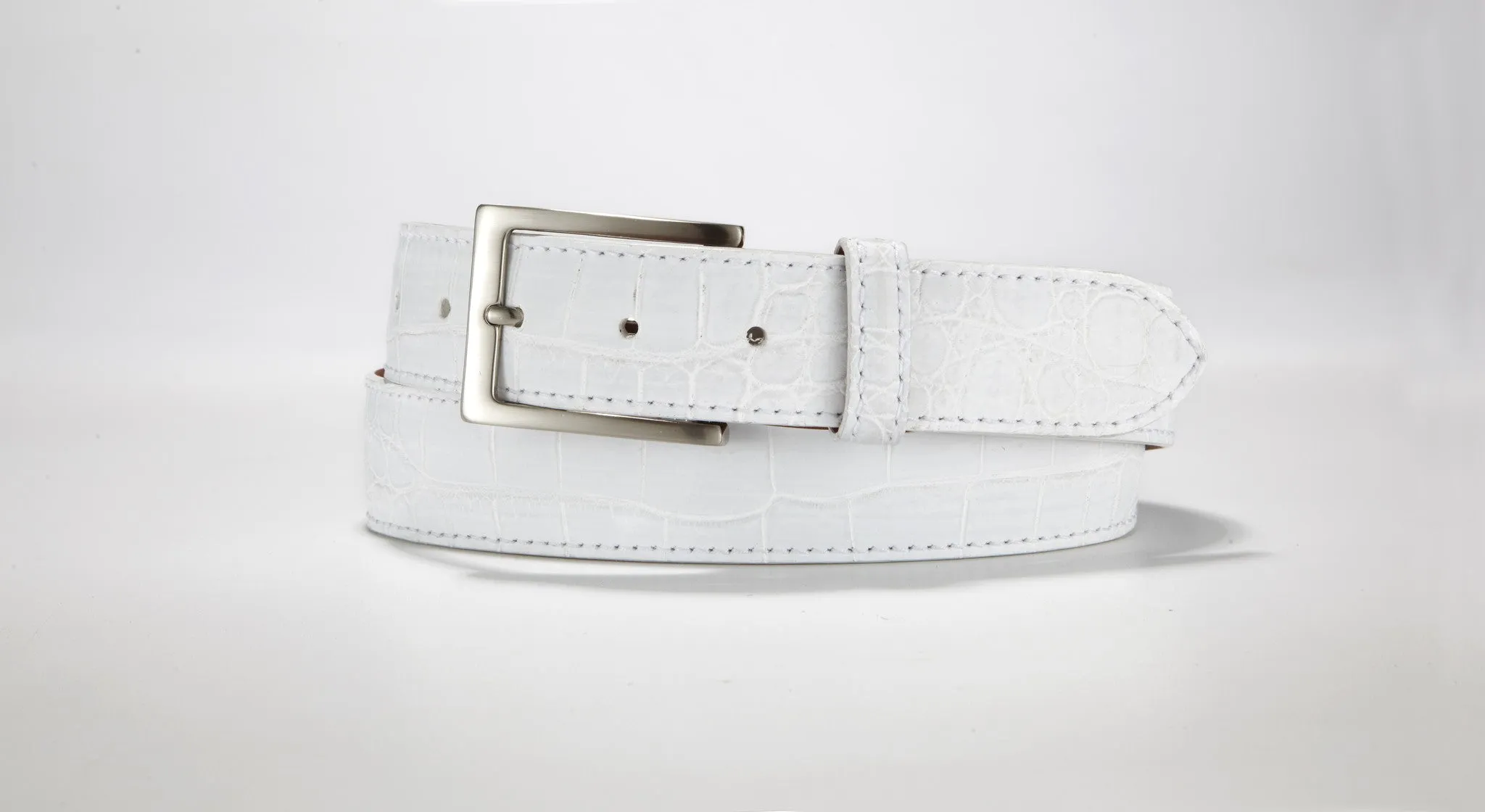 American Alligator Belt - Matte 1 3/8" - 35mm (Brown)