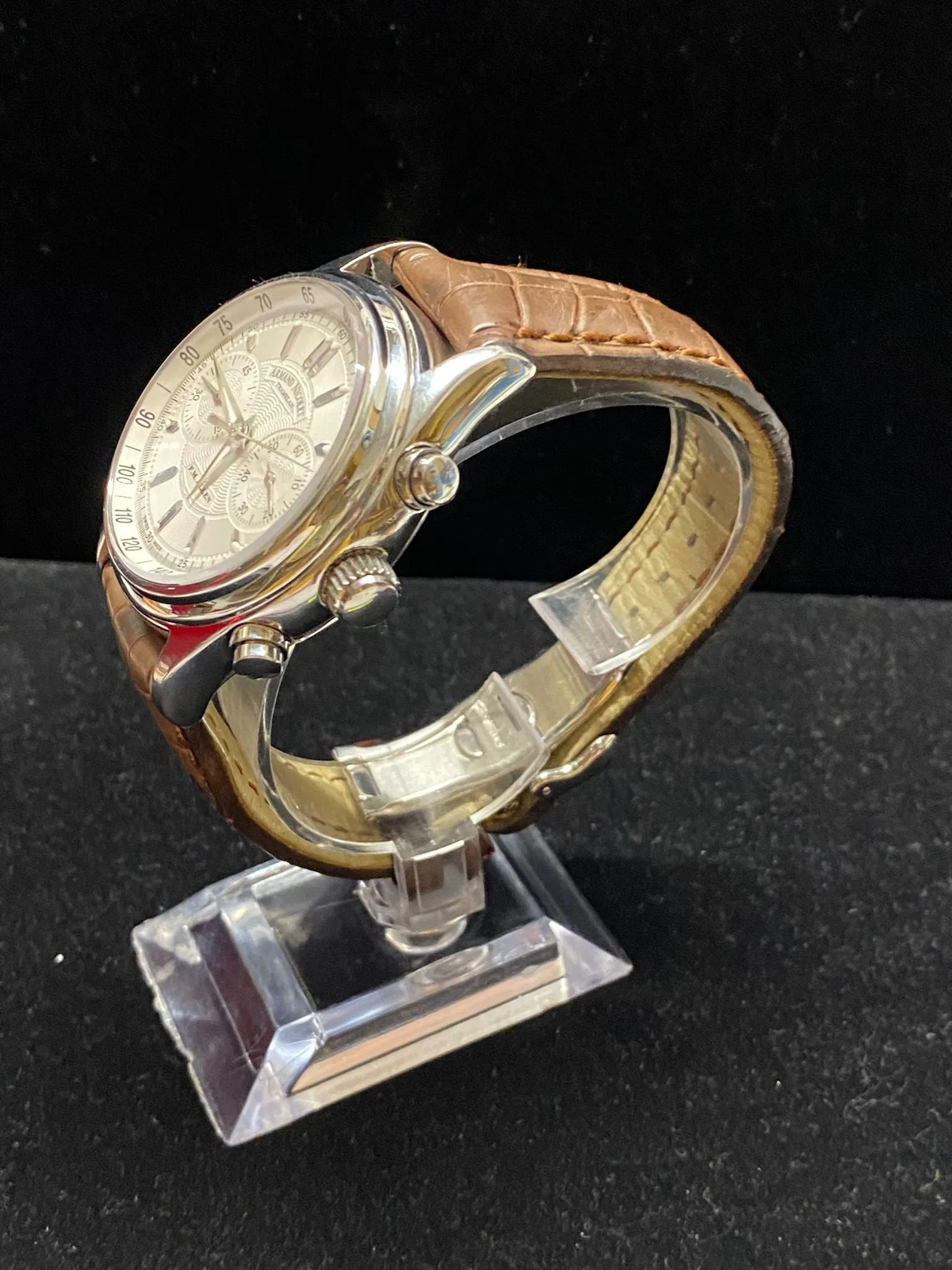 ARMAND NICOLET Chronograph Stainless Steel Automatic Men's Watch-$12K APR w/COA!