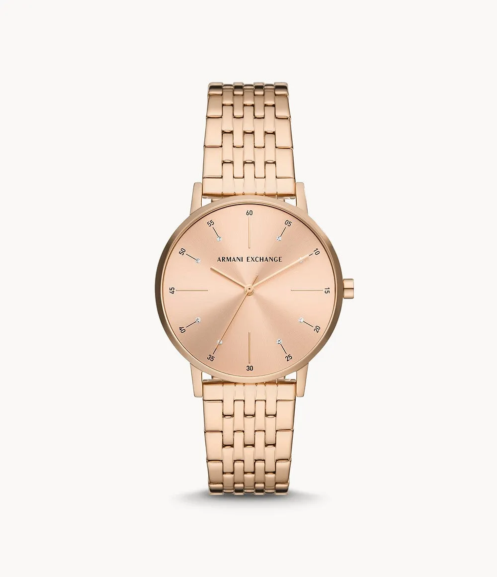 Armani Exchange Lola Rose Gold Women's Watch AX5581
