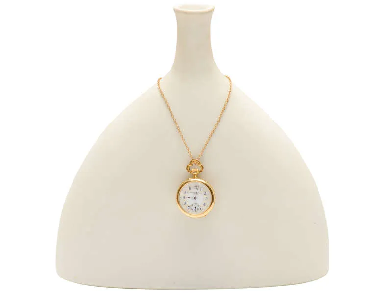 Art Nouveau Enamel Floral Golay, Fils & Stahl Watch