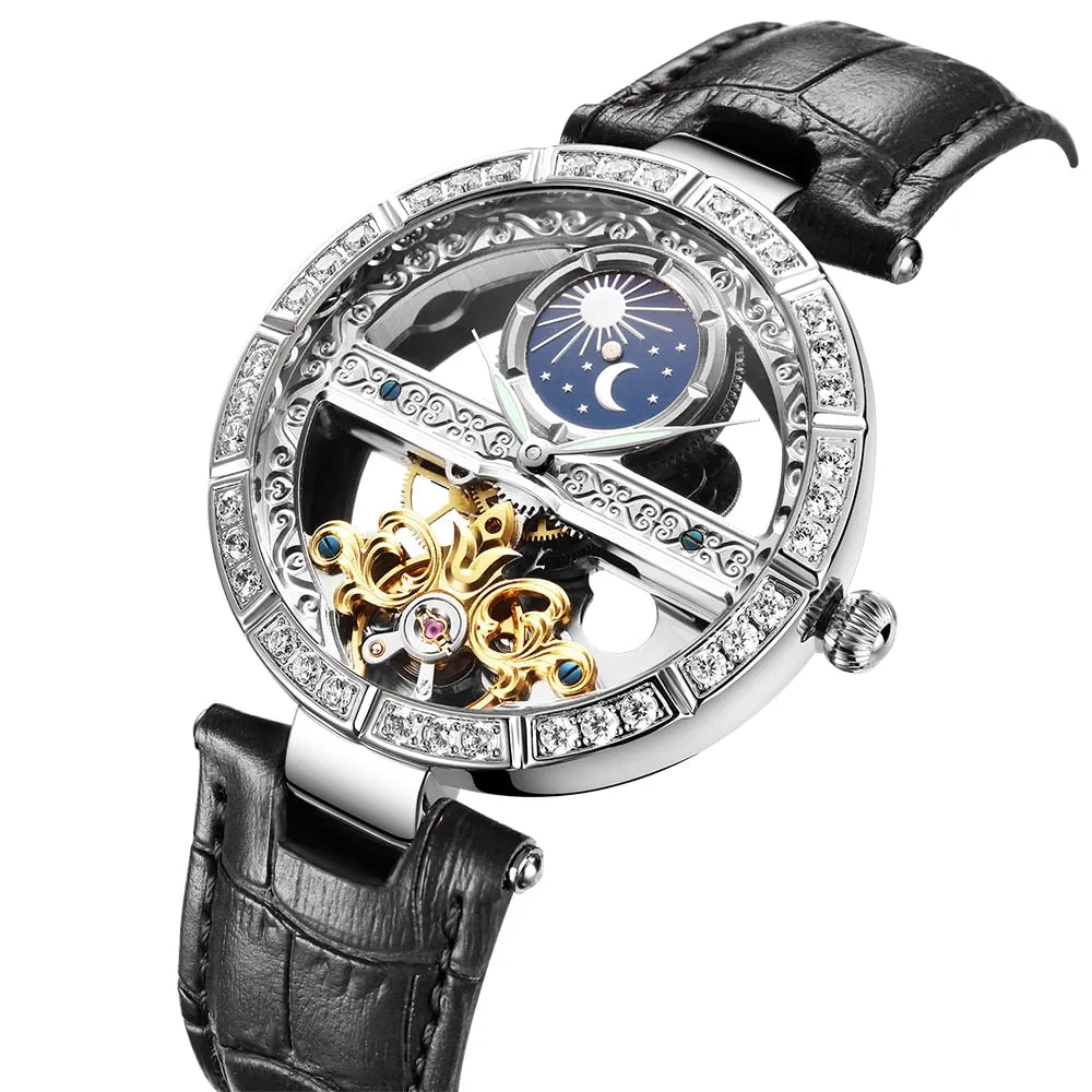 Automatic mechanical ladies watch