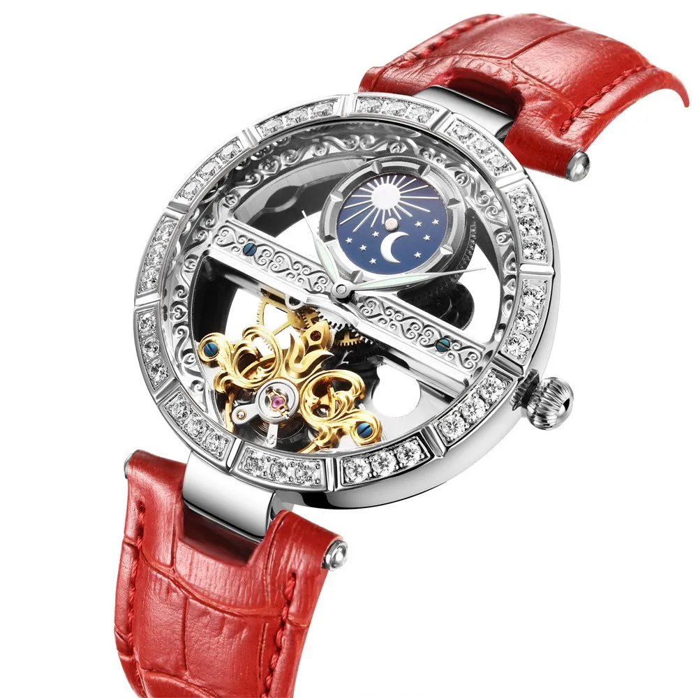 Automatic mechanical ladies watch