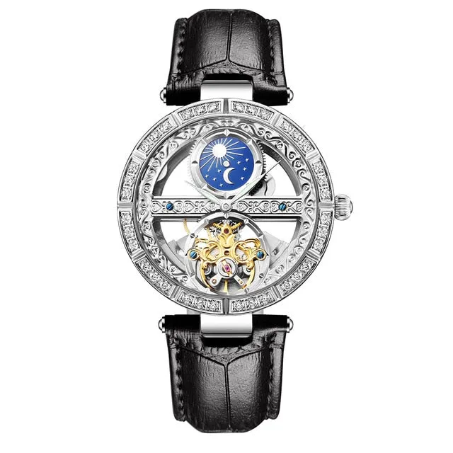 Automatic mechanical ladies watch