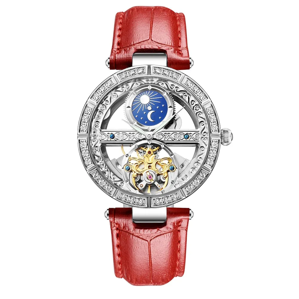 Automatic mechanical ladies watch