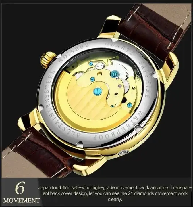 Automatic Movement GUANQIN 16009 Business Mechanical Watch