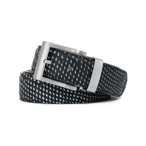 BLACK & WHITE PYTHON BELT