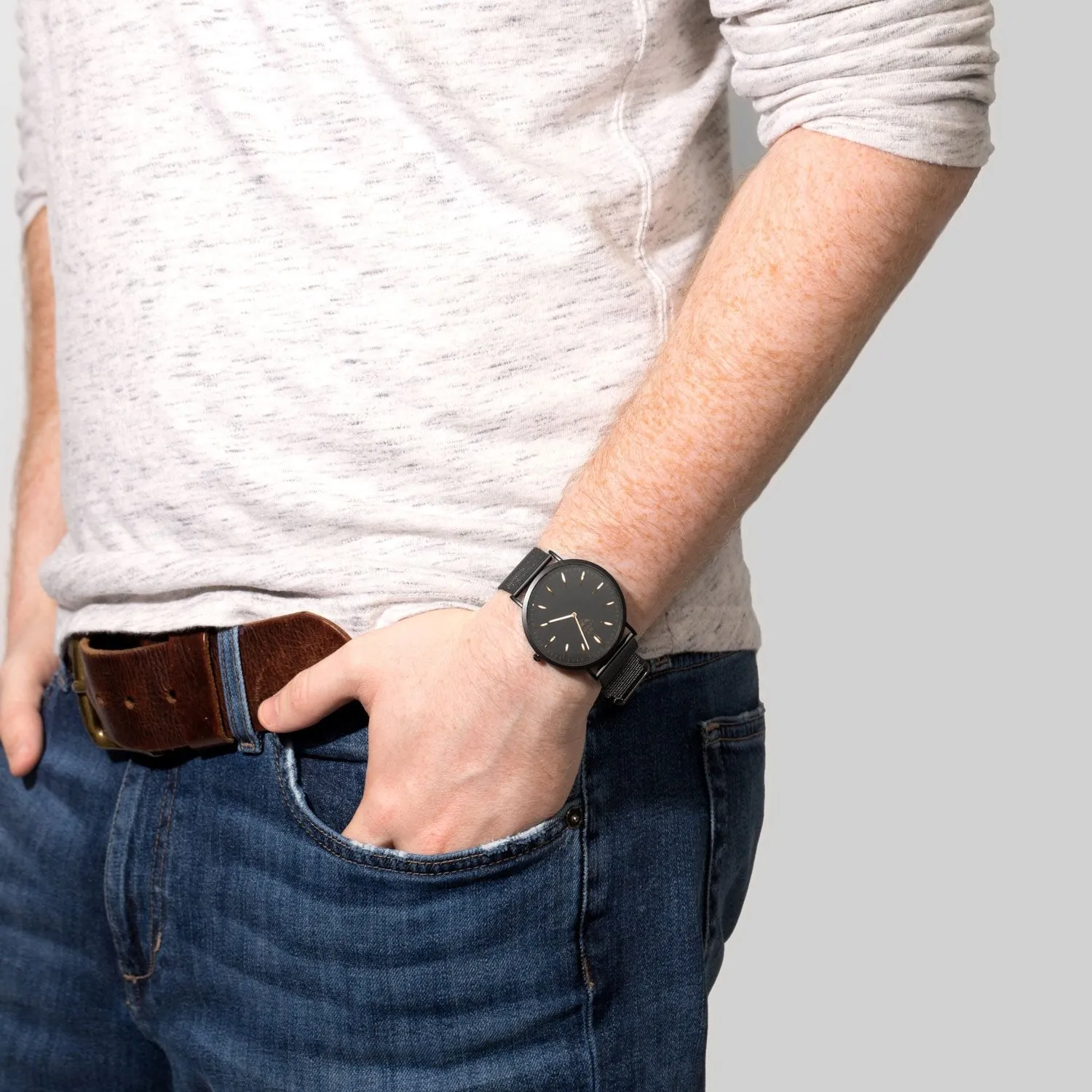 Black Mesh Fashion Watch