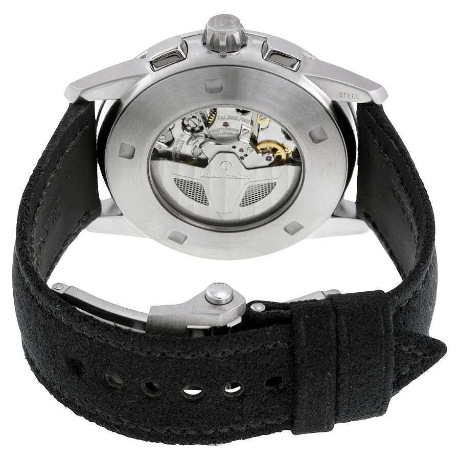 Blancpain L-Evolution Flyback Automatic Chronograph Black Dial Black Leather Men's Watch 560STC-11B30-52B