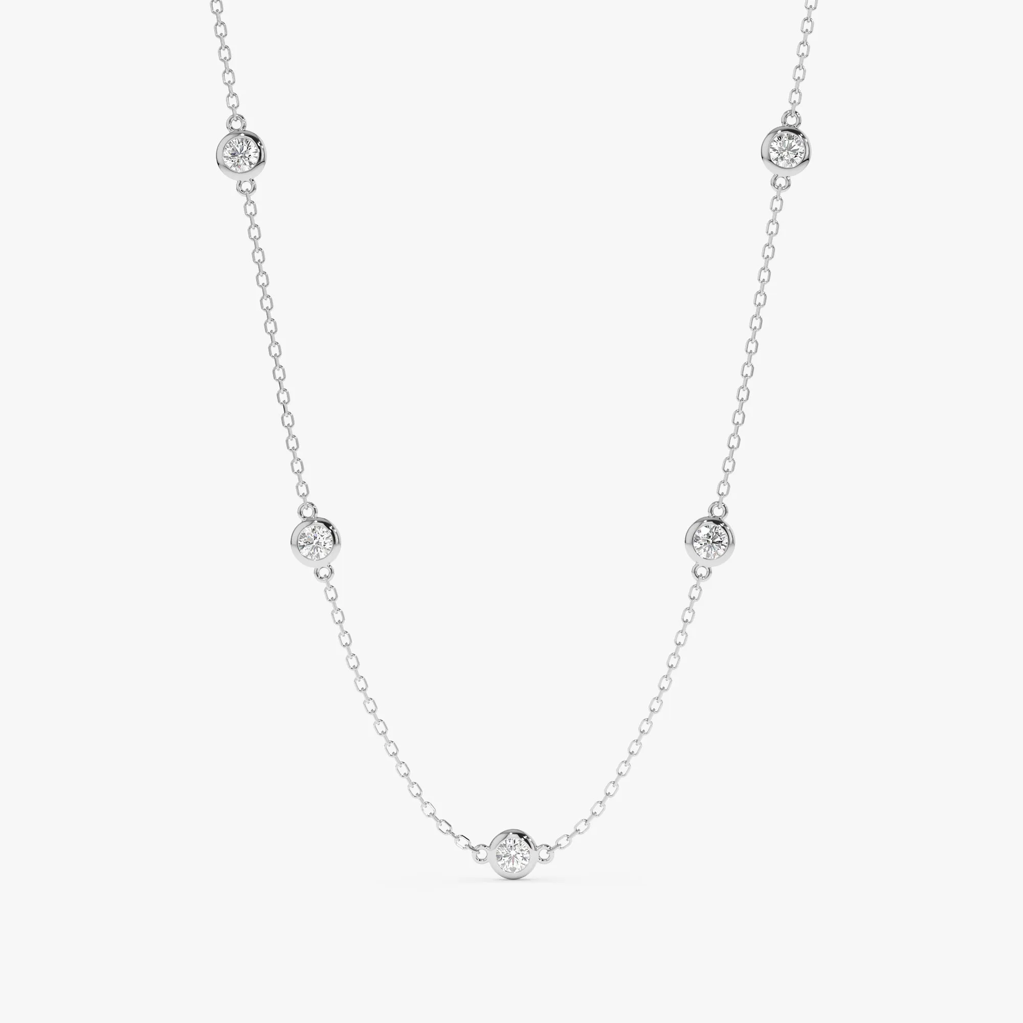 Bold Diamond By The Yard Necklace, Tanya